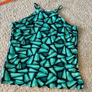 Candies green leaf tank top WORN ONCE!